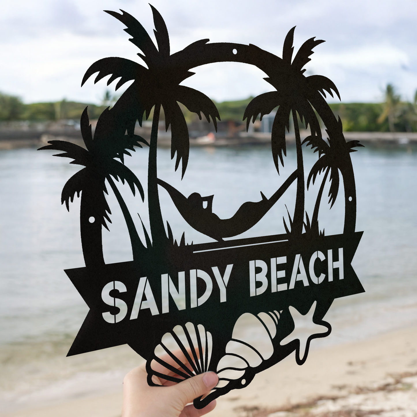 Personalized Beach House Hammock Sign