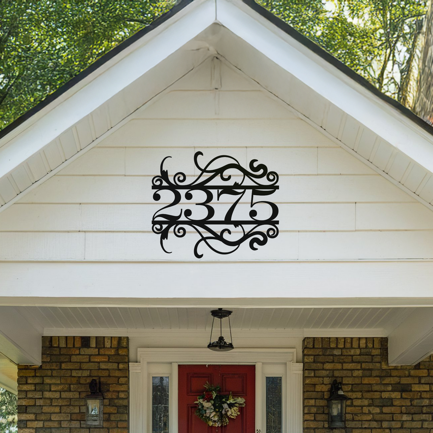 Elegant House Number Sign