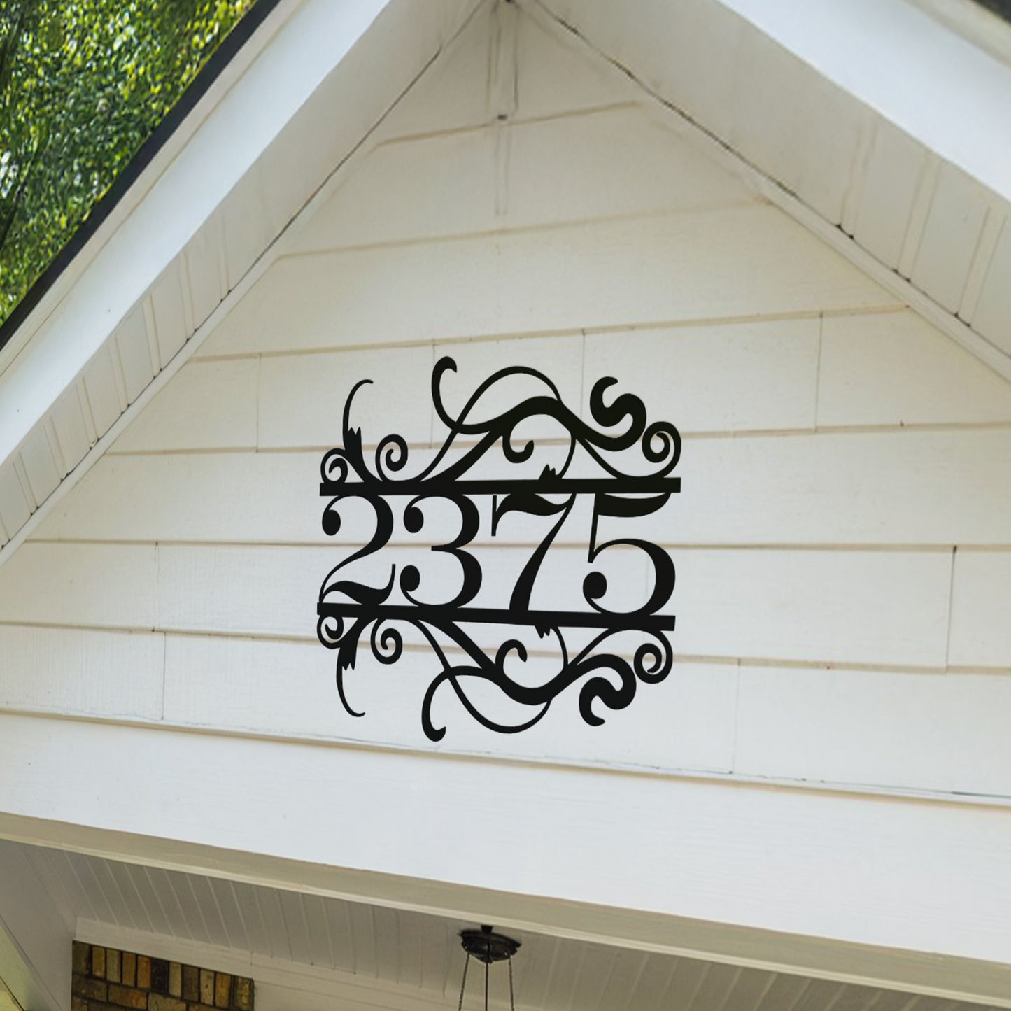 Elegant House Number Sign