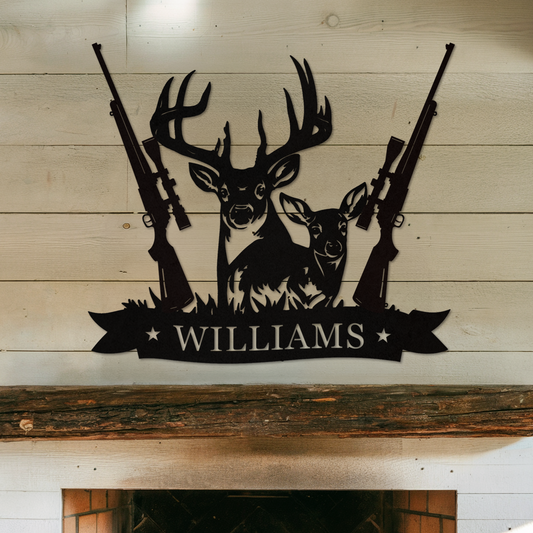 Personalized Deer Hunting Sign